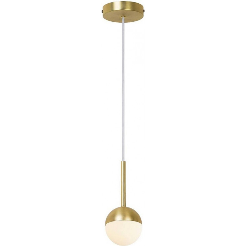 Lampa wisząca szklana kula Contina 10 mosiądz/opal marki Nordlux