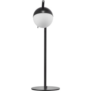 Lampa stołowa szklana kula Contina biało-czarna marki Nordlux