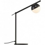 Lampa stołowa szklana kula Contina biało-czarna marki Nordlux
