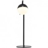 Lampa stołowa szklana kula Contina biało-czarna marki Nordlux