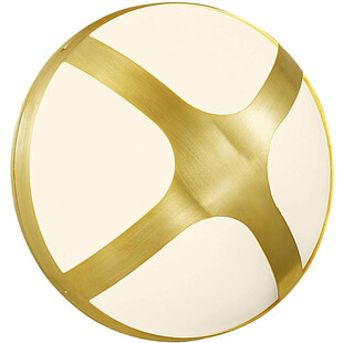 Kinkiet zewnętrzny okrągły Cross 20 mosiężny marki Nordlux