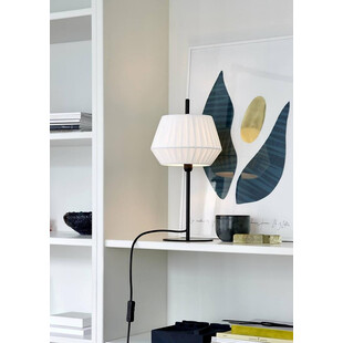 Lampa stołowa z abażurem Dicte biała marki Nordlux