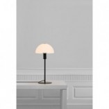 Lampa stołowa szklana Ellen opal/czarny marki Nordlux