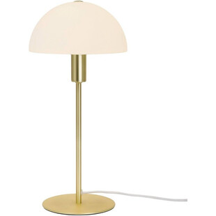 Lampa stołowa szklana Ellen opal/mosiądz marki Nordlux