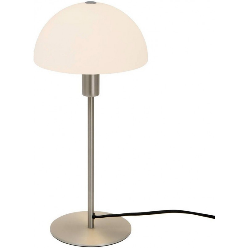 Lampa stołowa szklana Ellen opal/stal szczotkowana marki Nordlux