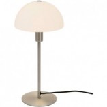 Lampa stołowa szklana Ellen opal/stal szczotkowana marki Nordlux