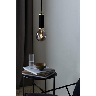 Lampa wisząca "żarówka" na kablu Galloway czarno-mosiężna marki Nordlux
