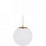 Lampa wisząca szklana kula Grant 25 biało-mosiężna marki Nordlux