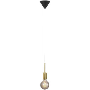Lampa wisząca żarówka na kablu Paco mosiężna marki Nordlux