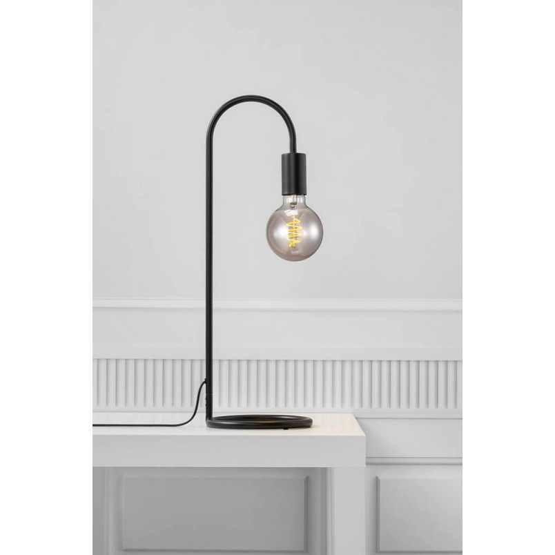 Lampa stołowa loft "żarówka" Paco czarna marki Nordlux