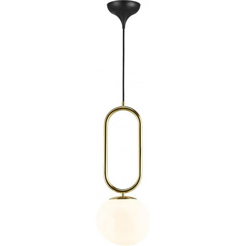 Lampa wisząca szklana glamour Shapes 27 mosiężny/opal marki DFTP