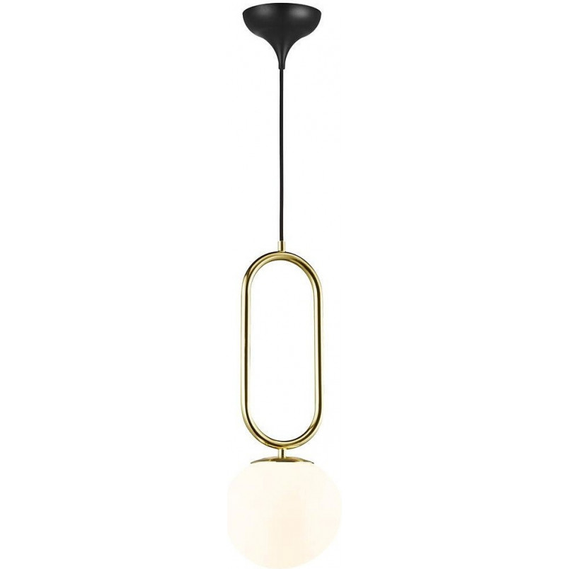 Lampa wisząca szklana glamour Shapes 27 mosiężny/opal marki DFTP