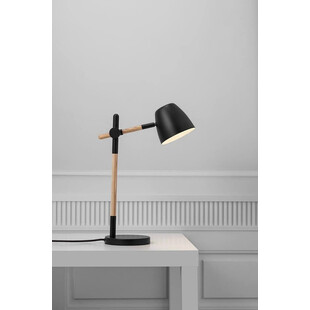 Lampa biurkowa skandynawska Theo czarna marki Nordlux