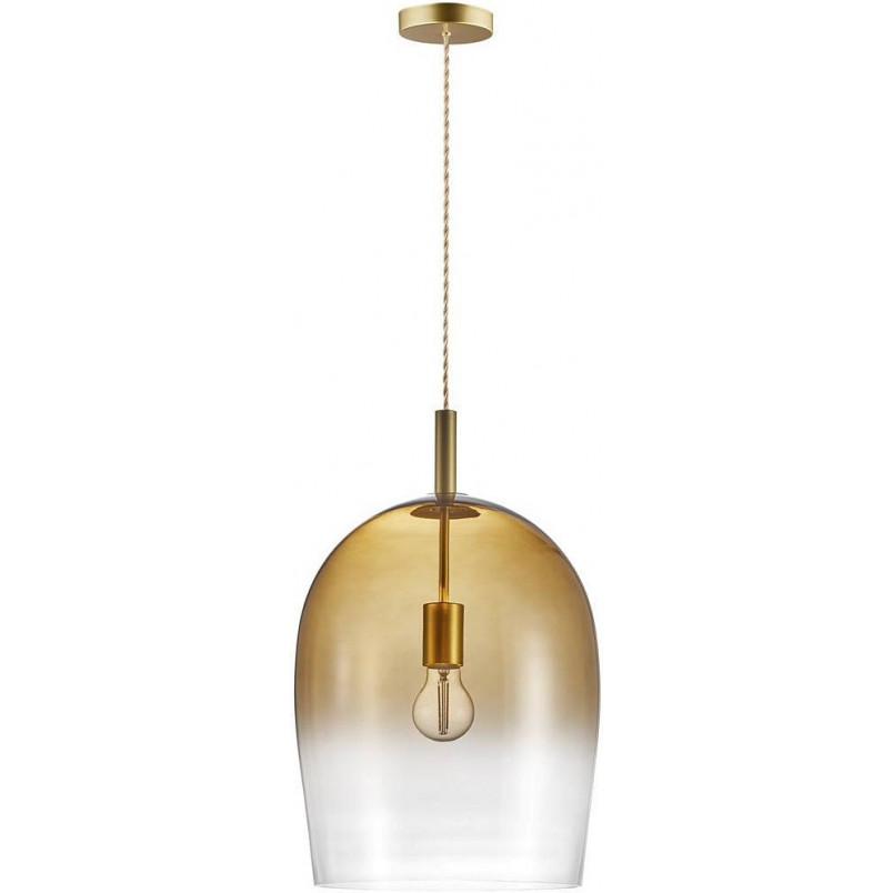 Lampa wisząca szklana Uma 30 bursztynowa marki Nordlux