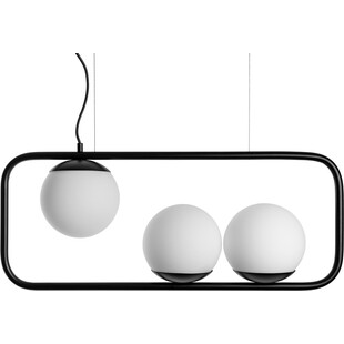 Lampa wisząca szklane kule Runno biało-czarna marki Ummo