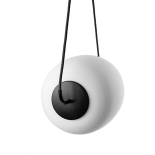 Lampa wisząca szklana designerska Epli II biało-czarna marki Ummo