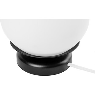 Lampa stołowa szklana kula Kuul biało-czarna marki Ummo