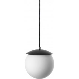 Lampa wisząca szklana kula Kuul 20 biało-czarna marki Ummo
