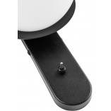 Kinkiet szklana kula z włącznikiem Kuul 15 biało-czarny marki Ummo