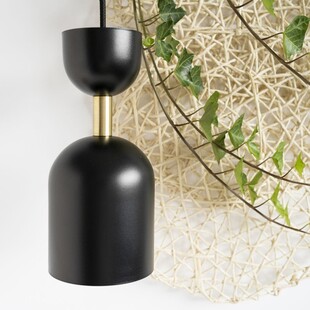 Lampa wisząca designerska Supuru 11 czarna marki Ummo