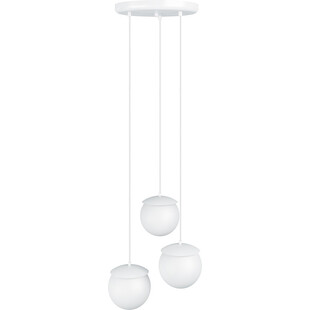 Lampa wisząca 3 szklane kule Kuul F biała marki Ummo
