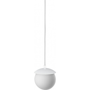 Lampa wisząca szklana kula Kuul 15 biała marki Ummo