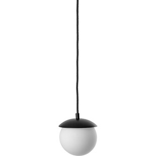 Lampa wisząca szklana kula Kuul 15 biało-czarna marki Ummo