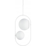 Lampa wisząca szklane kule Koban C 28 biała marki Ummo