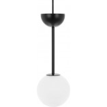Lampa wisząca szklana kula Gladio 15 biało-czarna marki Ummo