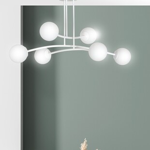 Lampa sufitowa kule szklane Halldor VI biała marki Emibig