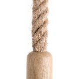 Lampa marynistyczna wisząca żarówka na sznurze Loft Ari biała Kolorowe kable