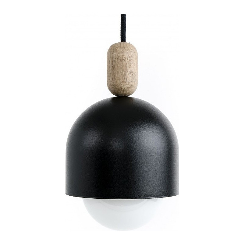 Lampa wisząca skandynawska Loft Ovoi 17cm czarny / węgiel kamienny Kolorowe kable
