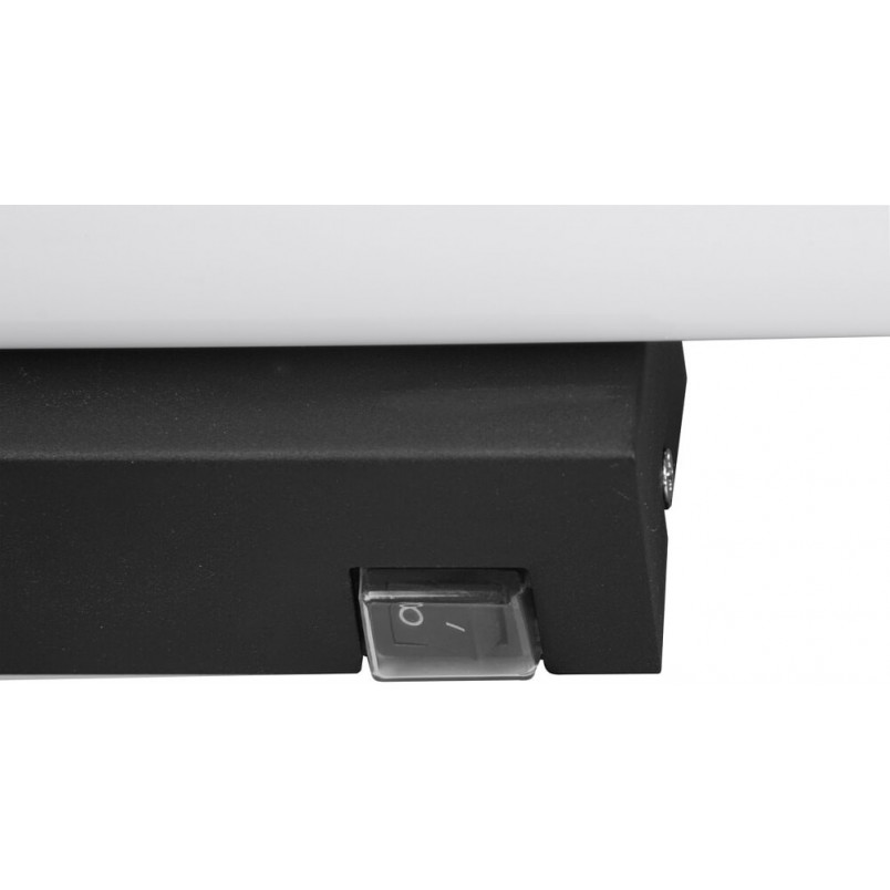 Kinkiet z włącznikiem do łazienki Mattimo LED 80cm biało-czarny Trio
