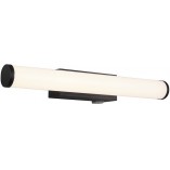 Kinkiet z włącznikiem do łazienki Mattimo LED 40cm biało-czarny Trio