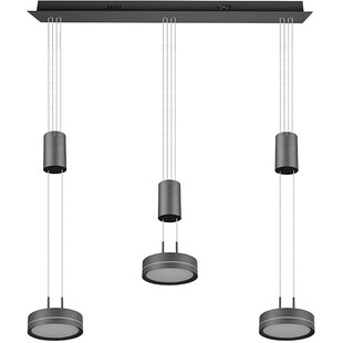 Lampa wisząca nowoczesna Franklin LED III 85cm antracyt Trio