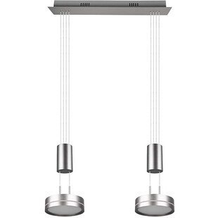 Lampa wisząca nowoczesna Franklin LED II 55cm nikiel mat Trio