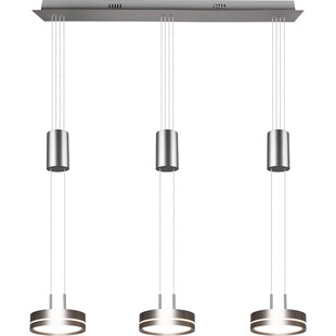 Lampa wisząca nowoczesna Franklin LED III 85cm nikiel mat Trio