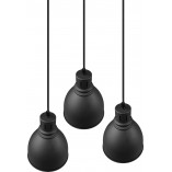 Lampa wisząca loft Henley III 40cm czarna Trio