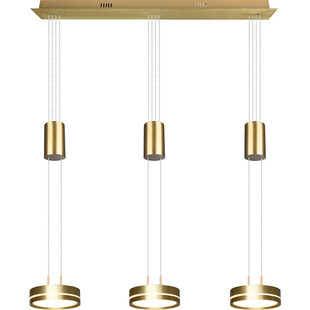 Lampa mosiężna wisząca Franklin LED III 85cm Trio