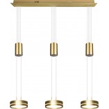 Lampa mosiężna wisząca Franklin LED III 85cm Trio