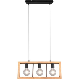 Lampa wisząca drewniana Agra III 60cm Trio