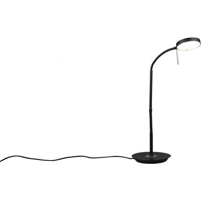 Lampa na biurko ze ściemniaczem Monza czarna Trio