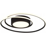 Plafon nowoczesny z pilotem Yava LED 60cm czarny Trio