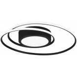 Plafon nowoczesny z pilotem Yava LED 60cm czarny Trio