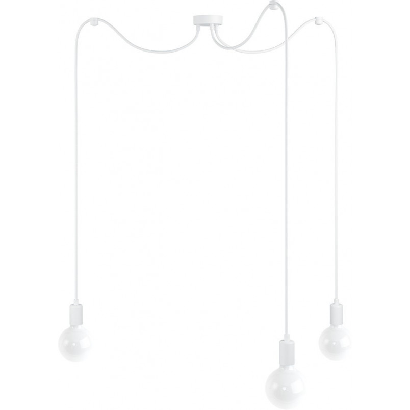Lampa pająk Loft Multi Metal Line biały / biały bez Kolorowe kable