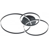 Plafon nowoczesny ze ściemniaczem Winona LED 78cm czarny Trio