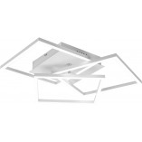 Plafon kwadratowy z pilotem i ściemniaczem Mobile LED 39cm biały Reality