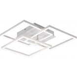 Plafon kwadratowy z pilotem i ściemniaczem Mobile LED 39cm biały Reality