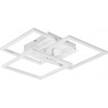 Plafon kwadratowy z pilotem i ściemniaczem Mobile LED 39cm biały Reality