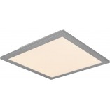 Plafon kwadratowy z pilotem i ściemniaczem Gamma LED 29x29cm tytanowy Reality
